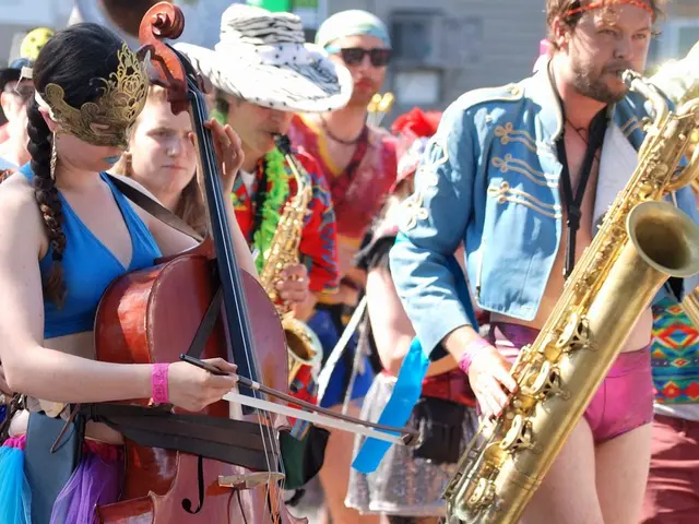 AI-powered facial recognition intertwines with live music performances by Massive Attack,...