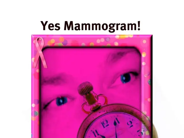 In this picture we can see a frame, clock and some text.