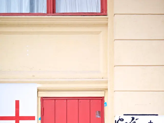 In this picture I can see the door. I can see the text on the wall on the right side. I can see the...