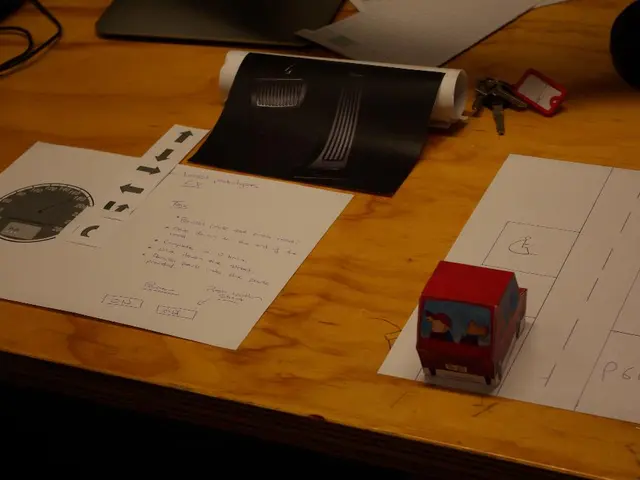 In the middle of the image there is a table, On the table there is a paper. On the table there is a...