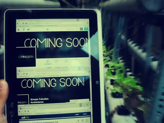 In this image we can see a tablet in a person's hand, there are some texts and image on the tablet,...