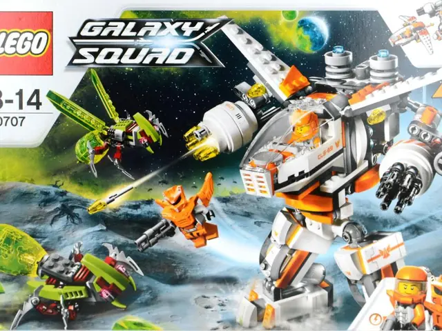 There is a poster in which there is a robot, there are animated persons who are operating the...