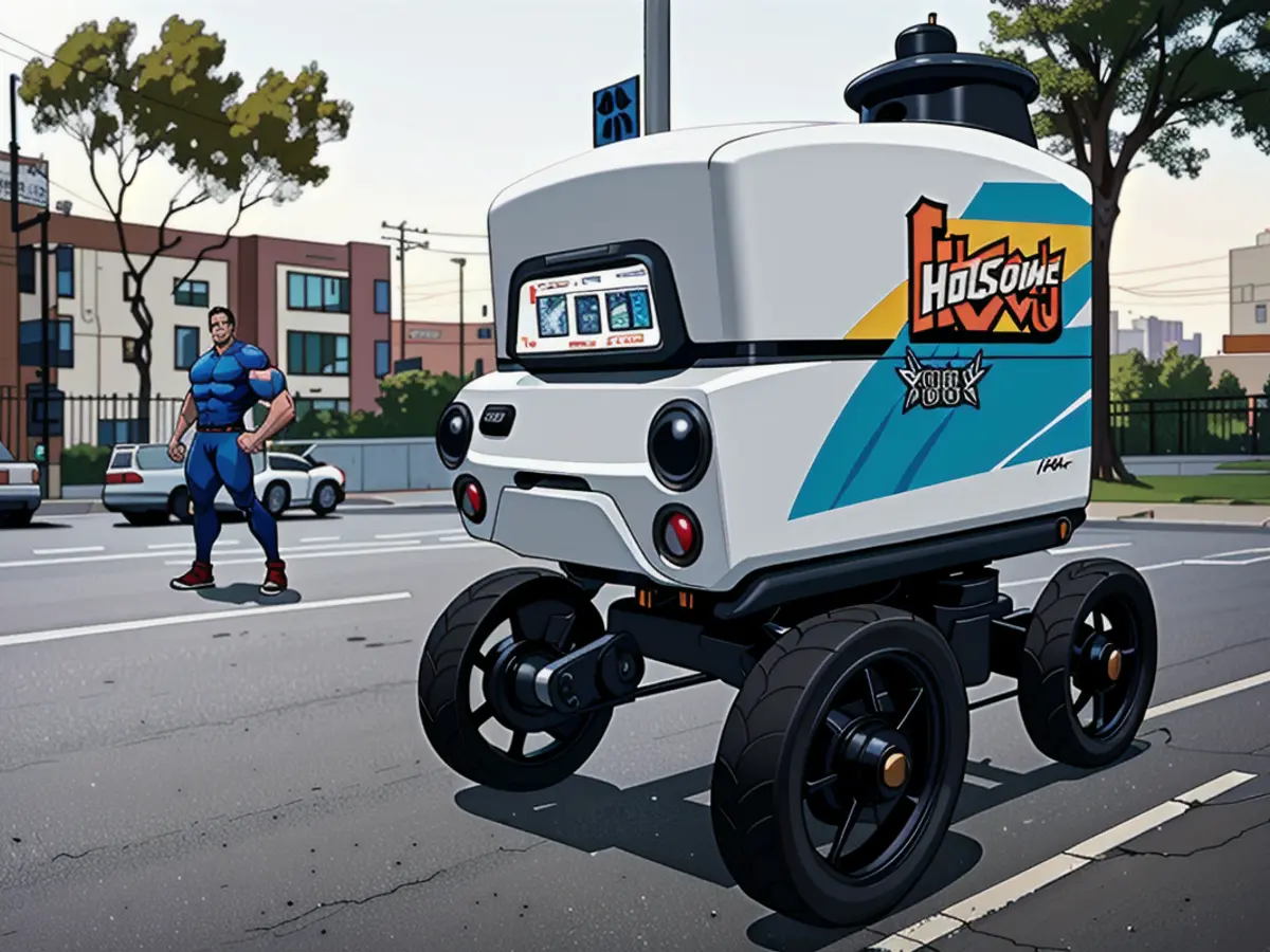 People in Certain Areas of Los Angeles Share Roads with Food Delivery Droids